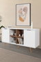Hanah Home Sina 4618 Consola Blanco y Nogal